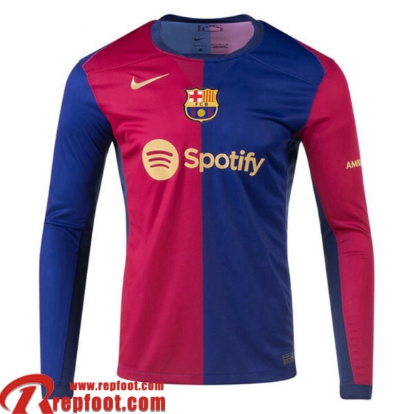 Barcelone Maillot De Foot Domicile Homme Manche Longue 24 25 Barcelone Maillot De Foot Domicile Homme Manche Longue 24 25