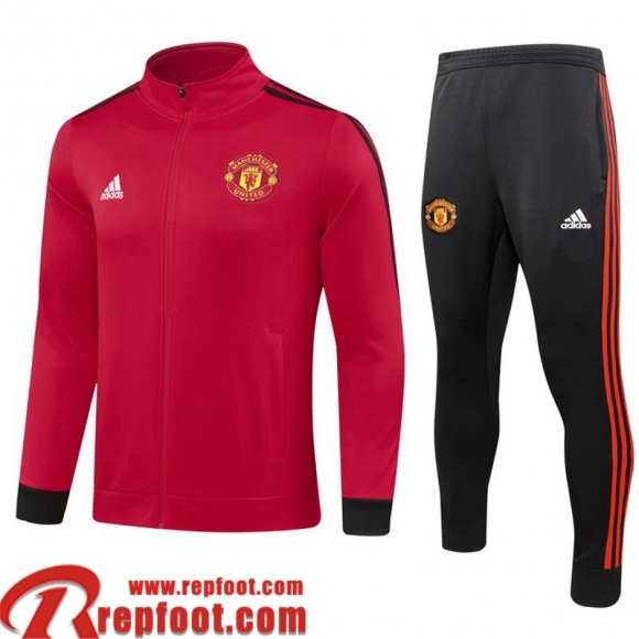 Manchester United Veste Foot rouge Homme 23 24 JK815