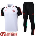 Manchester United Polo foot Blanc Homme 23 24 PL699