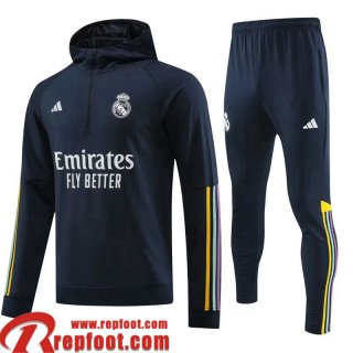 Real Madrid Sweatshirt Foot noir Homme 23 24 SW72