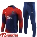 PSG Survetement de Foot rouge Bleu Homme 23 24 TG898