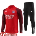 Lyon Survetement de Foot rouge Homme 23 24 TG908