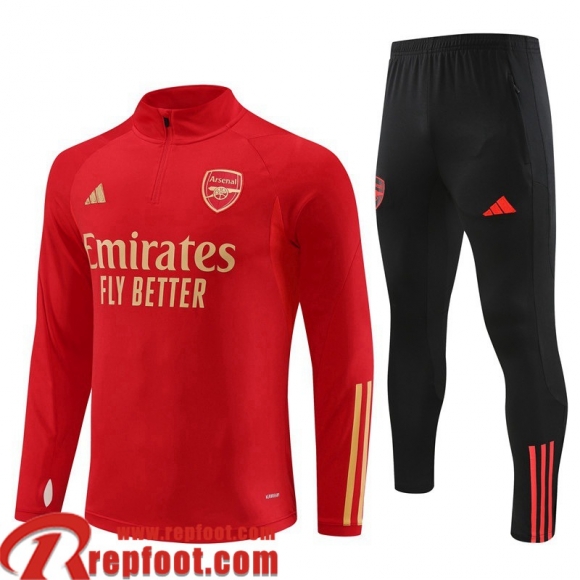 Arsenal Survetement de Foot rouge Homme 23 24 TG909