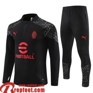 AC Milan Survetement de Foot noir Homme 23 24 TG912