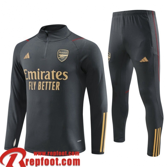 Arsenal Survetement de Foot gris Homme 23 24 TG915