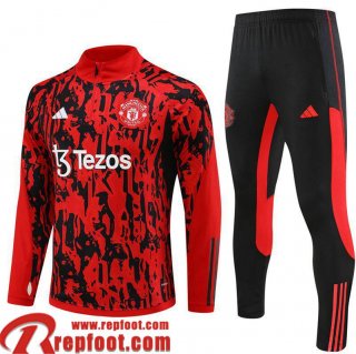 Manchester United Survetement de Foot rouge Homme 23 24 TG922