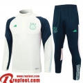 Ajax Survetement de Foot Blanc Homme 23 24 TG927