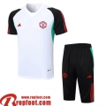 Manchester United Survetement T Shirt Blanc Homme 23 24 TG934