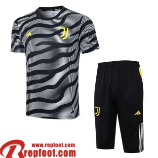 Juventus Survetement T Shirt gris Homme 23 24 TG935
