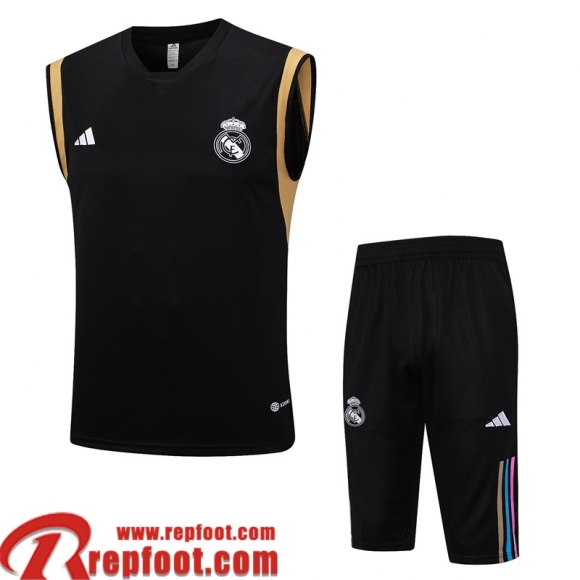 Real Madrid Survetement Sans manches noir Homme 23 24 TG960  Real Madrid Survetement Sans manches noir Homme 23 24 TG960