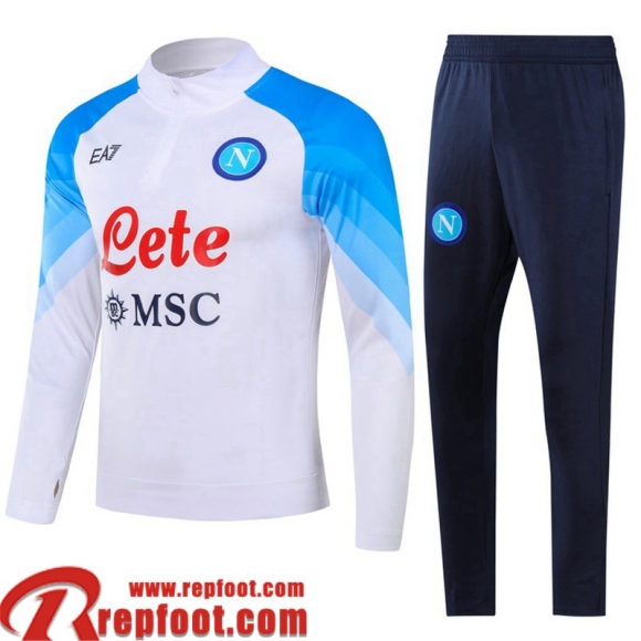 Naples Survetement de Foot Blanc Homme 23 24 TG986