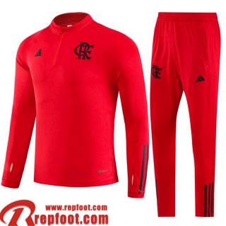 Flamengo Survetement de Foot rouge Homme 23 24 TG988