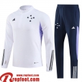 Cruzeiro Survetement de Foot Blanc Homme 23 24 TG989