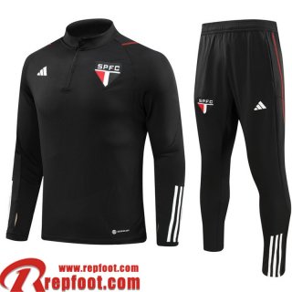 Sao Paulo Survetement de Foot noir Homme 23 24 TG992