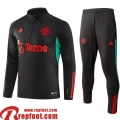 Manchester United Survetement de Foot noir Homme 23 24 TG999