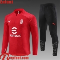 AC Milan Survetement de Foot rouge Enfant 23 24 TK687 AC Milan Survetement de Foot rouge Enfant 23 24 TK687