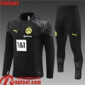 Dortmund Survetement de Foot noir Enfant 23 24 TK697