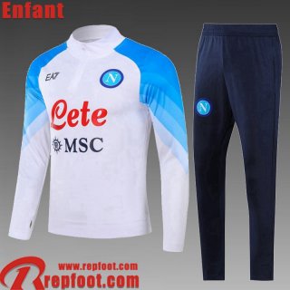 Naples Survetement de Foot Blanc Enfant 23 24 TK701