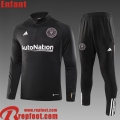 Inter Miami Survetement de Foot noir Enfant 23 24 TK710