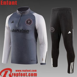 Inter Miami Survetement de Foot gris Enfant 23 24 TK711