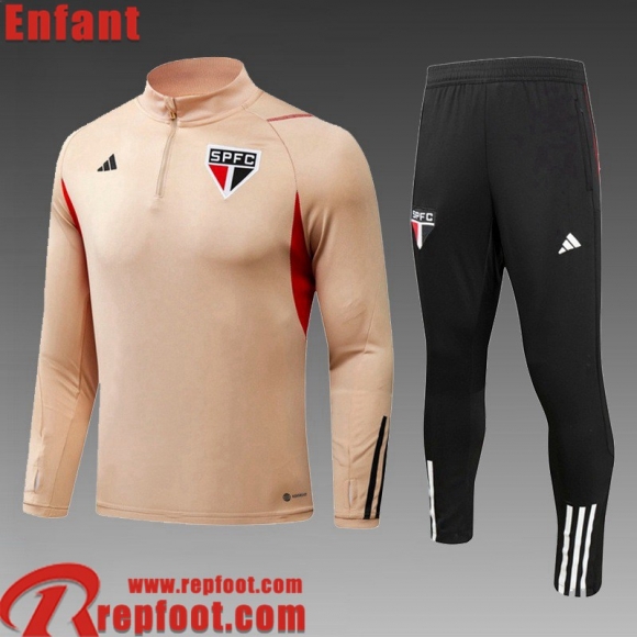 Sao Paulo Survetement de Foot abricot Enfant 23 24 TK712