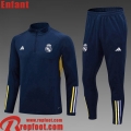 Real Madrid Survetement de Foot bleu marine Enfant 23 24 TK667