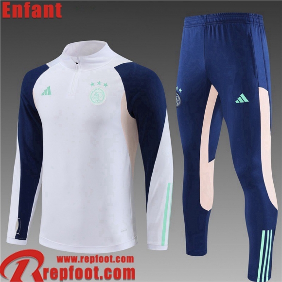 Ajax Survetement de Foot Blanc Enfant 23 24 TK670