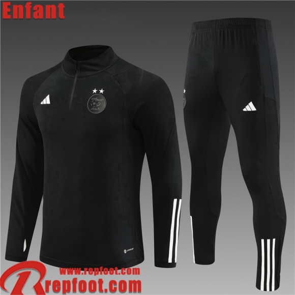 Algerie Survetement de Foot noir Enfant 23 24 TK675