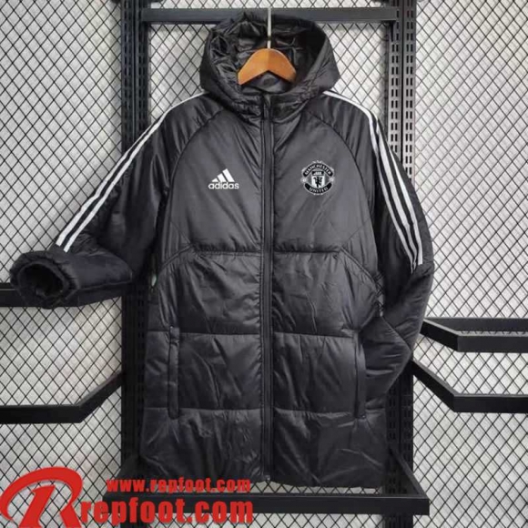 Manchester United Doudoune Foot noir Homme 23 24 DD150  Manchester United Doudoune Foot noir Homme 23 24 DD150