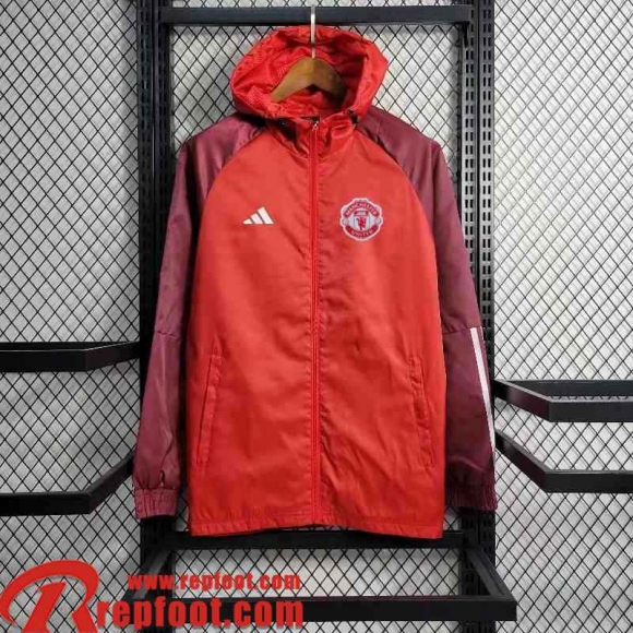 Manchester United Coupe Vent rouge Homme 23 24 WK569