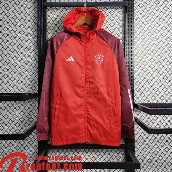 Bayern Munich Coupe Vent rouge Homme 23 24 WK571 Bayern Munich Coupe Vent rouge Homme 23 24 WK571