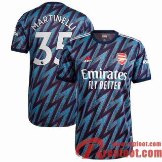 Arsenal Maillot De Foot Third 21 22 Homme # Martinelli 35