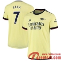 Arsenal Maillot De Foot Extérieur 21 22 Homme # Saka 7