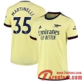 Arsenal Maillot De Foot Extérieur 21 22 Homme # Martinelli 35