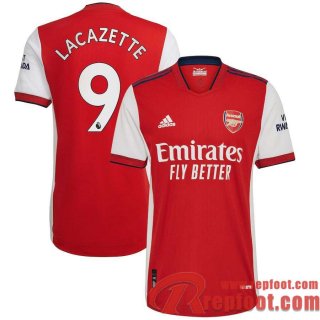 Arsenal Maillot De Foot Domicile 21 22 Homme # Lacazette 9