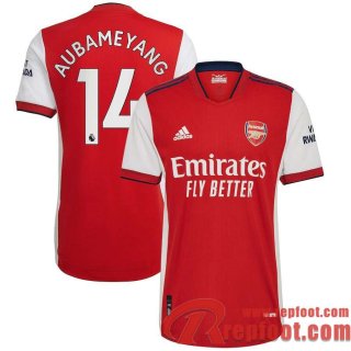 Arsenal Maillot De Foot Domicile 21 22 Homme # Aubameyang 14