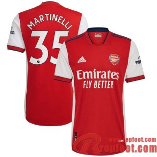 Arsenal Maillot De Foot Domicile 21 22 Homme # Martinelli 35