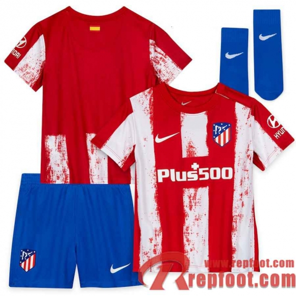 Atletico Madrid Maillot De Foot Domicile 21 22 Enfant