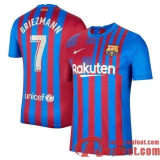 Barcelona Maillot De Foot Domicile 21 22 Homme # Griezmann 7