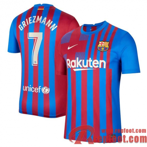 Barcelona Maillot De Foot Domicile 21 22 Homme # Griezmann 7