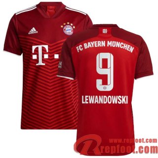 Bayern Munich Maillot De Foot Domicile 21 22 Homme # Robert Lewandowski 9