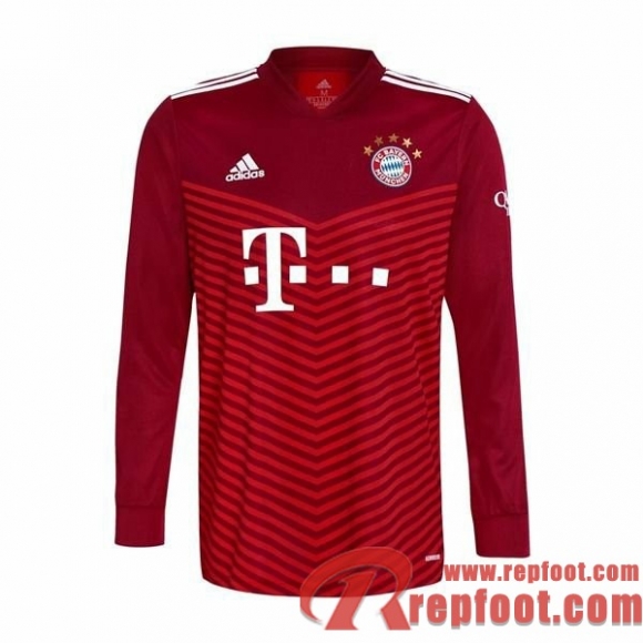Bayern Munich Maillot De Foot Domicile 21 22 Homme Manche Longue