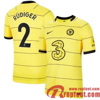 Chelsea Maillot De Foot Extérieur 21 22 Homme # Rüdiger 2