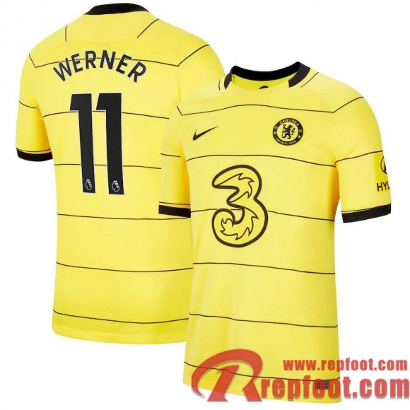 Chelsea Maillot De Foot Extérieur 21 22 Homme # Werner 11