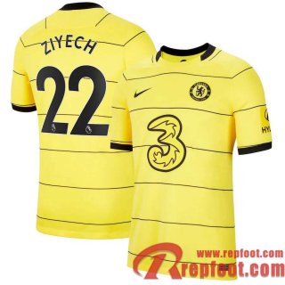 Chelsea Maillot De Foot Extérieur 21 22 Homme # Ziyech 22