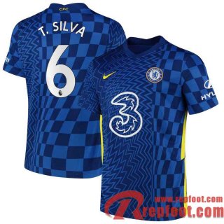 Chelsea Maillot De Foot Domicile 21 22 Homme # T. Silva 6