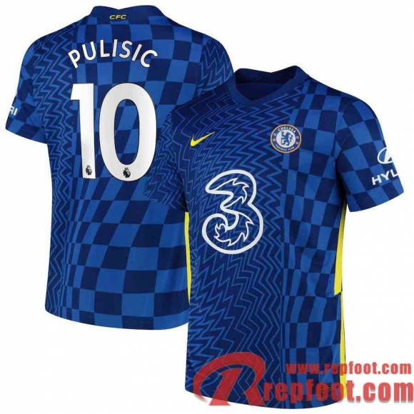 Chelsea Maillot De Foot Domicile 21 22 Homme # Pulisic 10  Chelsea Maillot De Foot Domicile 21 22 Homme # Pulisic 10