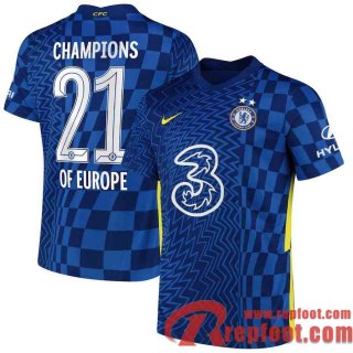 Chelsea Maillot De Foot Domicile 21 22 Homme # Champions of Europe 21