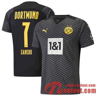 Borussia Dortmund Maillot De Foot Extérieur 21 22 Homme # Sancho 7