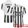 Juventus Maillot De Foot Domicile 21 22 Homme # Ronaldo 7